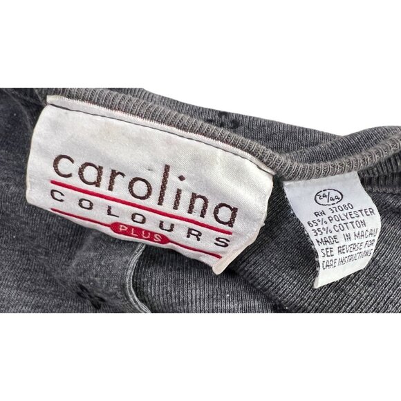 Vintage Carolina Colours Plus Grey Button Front Cardigan Sz 22/24 Womens Plus Gr - Picture 3 of 13